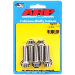 SS 12PT BOLTS 7/16" UNF x 1.25 7/16" WRENCH (5-PACK) 7/16-20 ARP - 714-1250