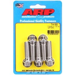 SS 12PT BOLTS 7/16" UNF x 1.50 7/16" WRENCH (5-PACK) 7/16-20 ARP / 714-1500