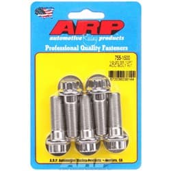 SS 12PT BOLTS 1/2" UNF x 1.50" 9/16" WRENCH (5-PACK) 1/2-20 ARP / 755-1500