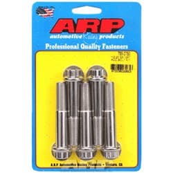 SS 12PT BOLTS 1/2" UNF x 2.75" 9/16" WRENCH (5-PACK) 1/2-20 ARP / 755-2750