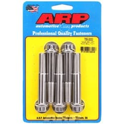 SS 12PT BOLTS 1/2" UNF x 3.00" 9/16" WRENCH (5-PACK) 1/2-20 ARP / 755-3000
