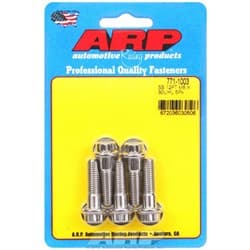 SS 12PT BOLTS M8x1.25 x 30mm 10mm WRENCH (5-PACK) 8mm-1.25 ARP / AR771-1003