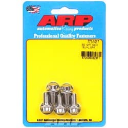 SS 12PT BOLTS M8x1.25 x 16mm 10mm WRENCH (5-PACK) 8mm-1.25 ARP / 771-1017