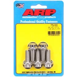 SS 12PT BOLTS M10x1.25 x 25mm 12mm WRENCH (5-PACK) 10mm-1.25 ARP / 773-1002