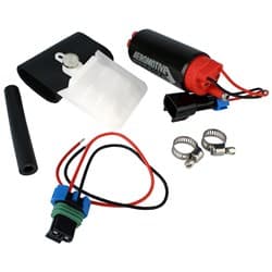 STEALTH 340 E85 FUEL PUMP 340 LPH OFFSET INLET / OFF OUT AEROMOTIVE  11541