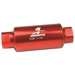 AEROMOTIVE FUEL FILTER -10 HI FLOW INLINE 10 MIC. 5.5" x 2" AEROMOTIVE - ARO 12301