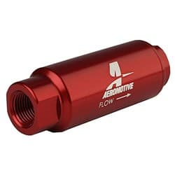 SS SERIES INLINE FUEL FILTER 3/8" NPT 40 MIC. 3.5" x 1.25" AEROMOTIVE - ARO 12303