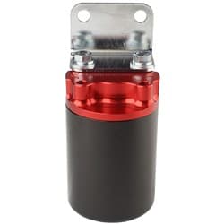CANISTER F/FILTER 100 MIC S/S ELEMENT. RED TOP / BLK BOTTOM AEROMOTIVE / 12319