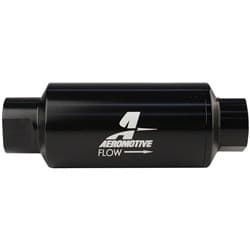INLINE FUEL FILTER -10 ORB 5.5" LONG x 2" OD 10 MICRON AEROMOTIVE / 12321