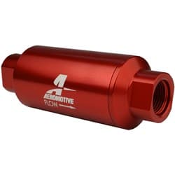 FUEL FILTER 40 MICRON S/STEEL MESH 5.5" x 2"  ORB -10 IN/OUT AEROMOTIVE - ARO 12335