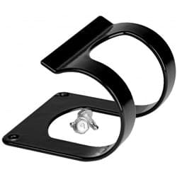 BLACK FILTER MOUNTING BRACKET RUBBER COATED. FITS ALL 2" OD AEROMOTIVE - 12701