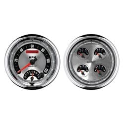 AM MUSCLE 2 PIECE GAUGE KIT 5" QUAD & TACH/SPEED COMBO AUTO METER - 1205