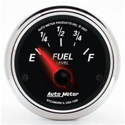 DESIGNER BLACK II FUEL LEVEL 2-1/16", 240-33 OHMS AUTO METER - 1206