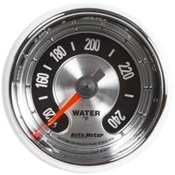 AM MUSCLE 2-1/16" WATER TEMP 120-240Â°F, MECHANICAL, 6FT AUTO METER - 1232