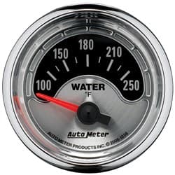 AM MUSCLE 2-1/16" WATER TEMP 100-250Â°F, SHORT SWEEP ELECT. AUTO METER - 1236