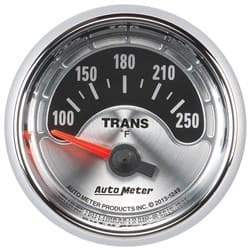 AM MUSCLE 2-1/16" TRANS TEMP 100-250Â°F, SHORT SWEEP ELECT. AUTO METER - 1249