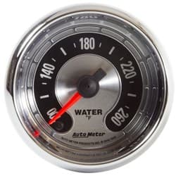 AM MUSCLE 2-1/16" WATER TEMP 100-260Â°F, FULL SWEEP ELECT. AUTOMETER / 1255