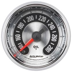 AM MUSCLE 2-1/16" OIL TEMP 140-280Â°F, FULL SWEEP ELECT. AUTOMETER / 1256