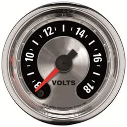 AM MUSCLE 2-1/16" VOLTMETER 8-18 VOLTS, FULL SWEEP ELECT. AUTOMETER / 1282