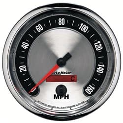 AM MUSCLE 5" SPEEDO 160MPH ELECTRONIC PROGRAMMABLE AUTOMETER / AU1289