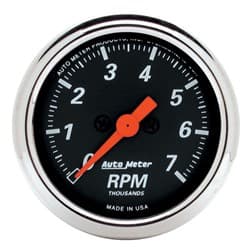 DESIGNER BLACK IN-DASH TACHO 2-1/16", 0-7000RPM AUTOMETER / 1477