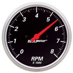 DESIGNER BLACK IN-DASH TACHO 5", 0-8000RPM AUTO METER - 1499