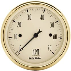 GOLDEN OLDIES IN-DASH TACHO 3-1/8", 0-7000 RPM, FS ELECT. AUTO METER - 1595