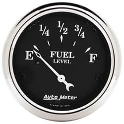 OLD TYME BK 2-1/16" FUEL LEVEL 240-33 OHM, SHORT SWEEP ELECT. AUTO METER - 1717