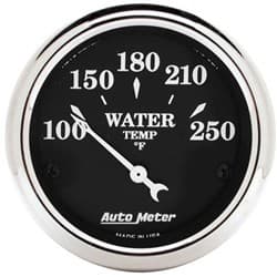 OLD TYME BK 2-1/16" WATER TEMP 100-250Â°F, SHORT SWEEP ELECT. AUTO METER - 1737
