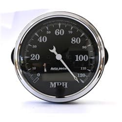 OLD TYME BK 3-1/8" SPEEDOMETER 120MPH, ELECTRONIC AUTO METER - 1787