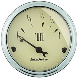 2 FUEL LEVEL, 73 E/8-12 F, AN ANTIQUE BEIGE AUTO METER - 1816