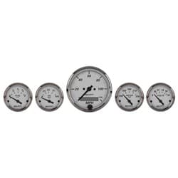 AMERICAN PLATINUM 5-PIECE KIT 3-1/8" ELECT SPEEDO & 4 GAUGES AUTO METER - 1902