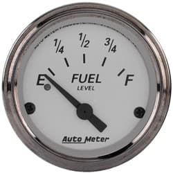 2-1/16" FUEL LEVEL, 240-33 OHM AMERICAN PLATINUM AUTO METER - 1906