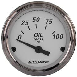 2-1/16" OIL PRESSURE, 0-100PSI AMERICAN PLATINUM, ELECTRIC AUTO METER - 1928