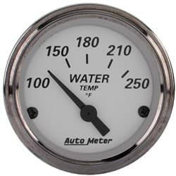 2-1/16" WATER TEMP, 100-250F AMERICAN PLATINUM, ELECTRIC AUTO METER - 1938