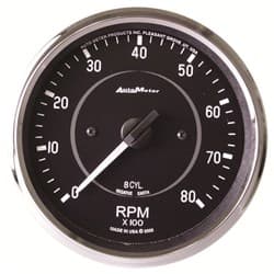 COBRA 4" TACHOMETER 8000RPM IN DASH, ELECTRIC, V8 ONLY AUTO METER - 201004