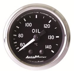 COBRA 2-1/16" OIL TEMPERATURE 60-140Â°C, MECHANICAL, 6FT AUTO METER - 201008