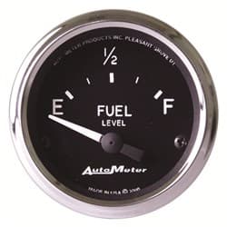 COBRA 2-1/16" FUEL LEVEL 240-33 OHM, SHORT SWEEP ELECT AUTO METER - 201011