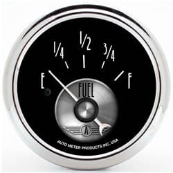 BLACK DIAMOND FUEL LEVEL GAUGE 2-1/16", 240-33 OHM, SHORT SWP AUTO METER - 2016