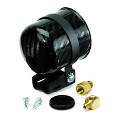 MOUNTING CUP, 2-5/8" CARBON FIBRE, SUIT MECHANICAL GAUGES AUTO METER - 2152