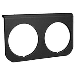 2-HOLE GAUGE PANEL BLACK SUIT 2-1/16 GUAGES AUTO METER - 2237