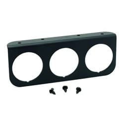 3-HOLE GAUGE PANEL BLACK SUIT 2-1/16 GAUGES AUTO METER - 2238