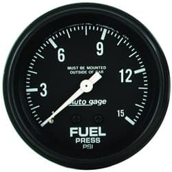 AUTOGAGE 2-5/8 FUEL PRESSURE 0-15PSI, MECHANICAL GAUGE AUTO METER - 2311