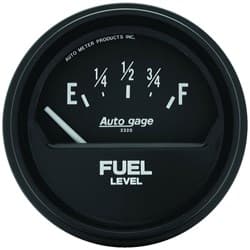 AUTOGAGE 2-5/8 FUEL LEVEL 73-10 OHMS, ELECTRIC GAUGE AUTO METER - 2315