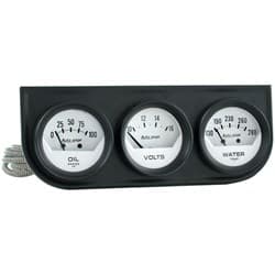 2 3 GAUGE CONSOLE, OIL/ WATER 2-1/16OIL/WATER/VOLT(BLK CON) AUTO METER - 2324