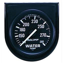 2 WATER TEMP, 100-280`F IN ST 2-1/16IN BLACK PANEL,280F AUTO METER - 2333