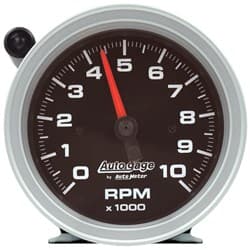 3-3/4" TACH 10,000RPM BLACK W/ SHIFT LIGHT, PEDESTAL MOUNT AUTO METER / 233908