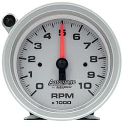 3-3/4" TACH 10,000RPM SILVER W/ SHIFT LIGHT, PEDESTAL MOUNT AUTO METER / 233909