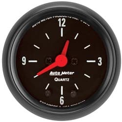 Z-SERIES 2-1/16" CLOCK QUARTZ MOVEMENT W/ SECOND HAND AUTO METER - 2632