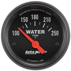 Z-SERIES 2-1/16" WATER TEMP 100-250Â°F, SHORT SWEEP ELECT. AUTO METER - 2635